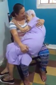 Cradling Mom
