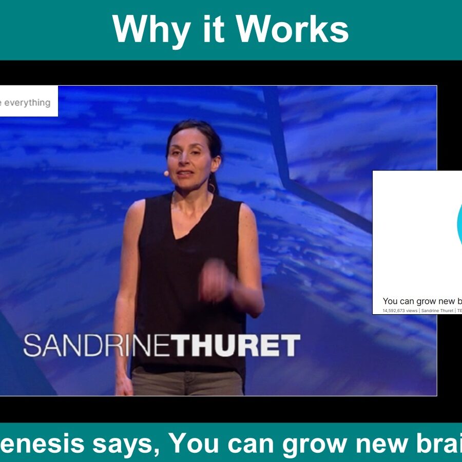 Neurogenesis says, You can grow new brain cells.